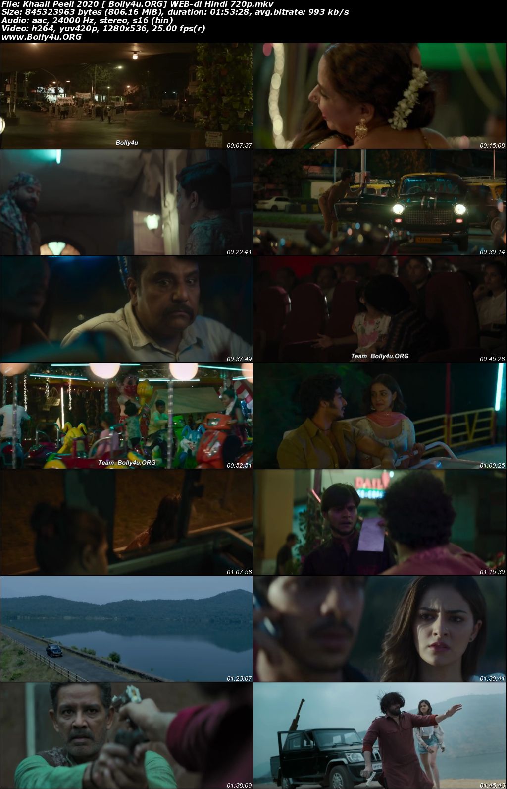 Khaali Peeli 2020 WEB-DL 300Mb Hindi Movie Download 480p