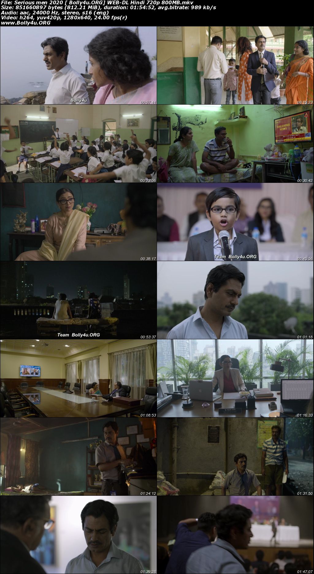 Serious Men 2020 WEB-DL 800MB Hindi Movie Download 720p