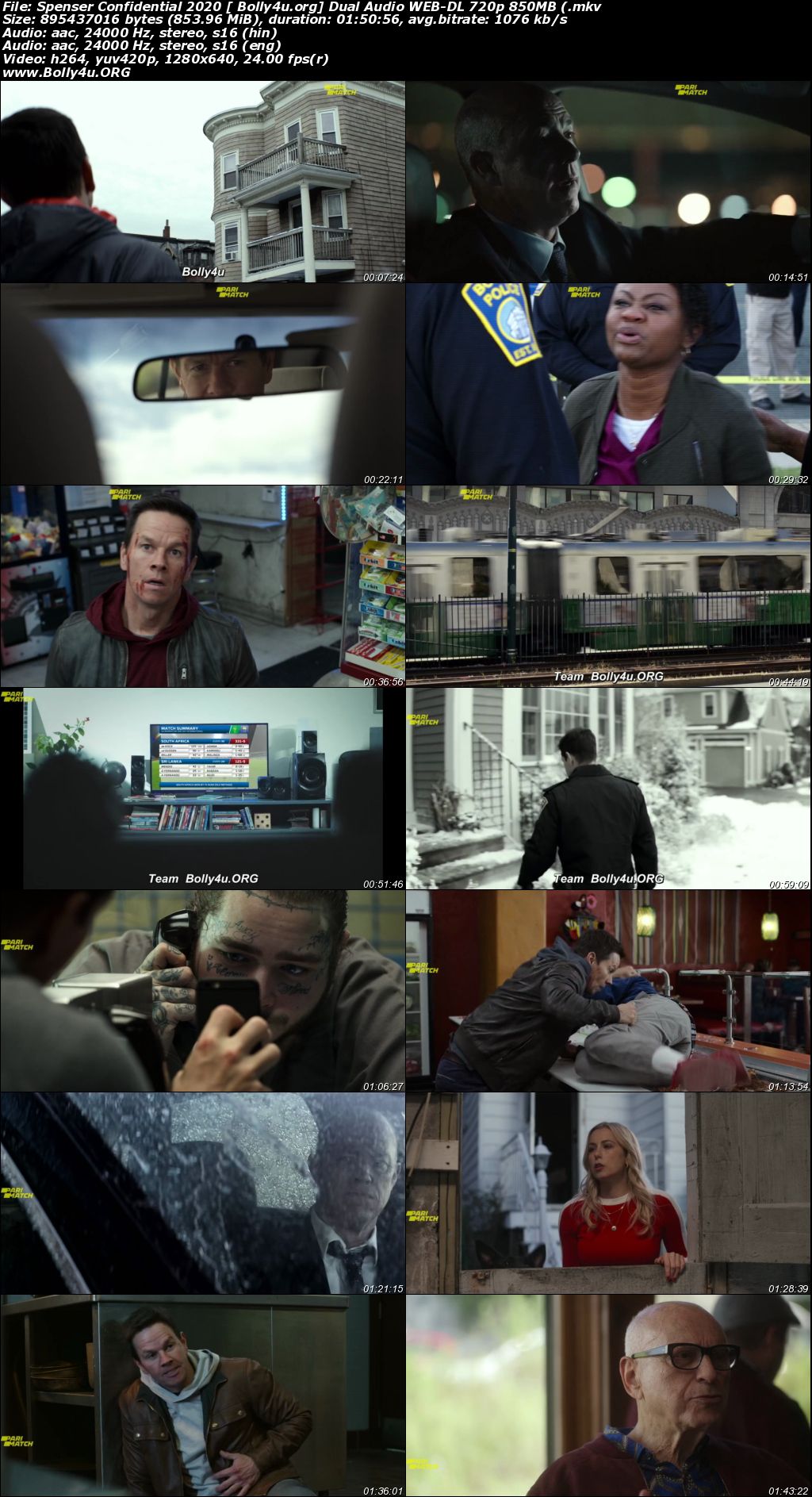 Spenser Confidential 2020 WEB-DL 850MB Hindi Dual Audio 720p Download