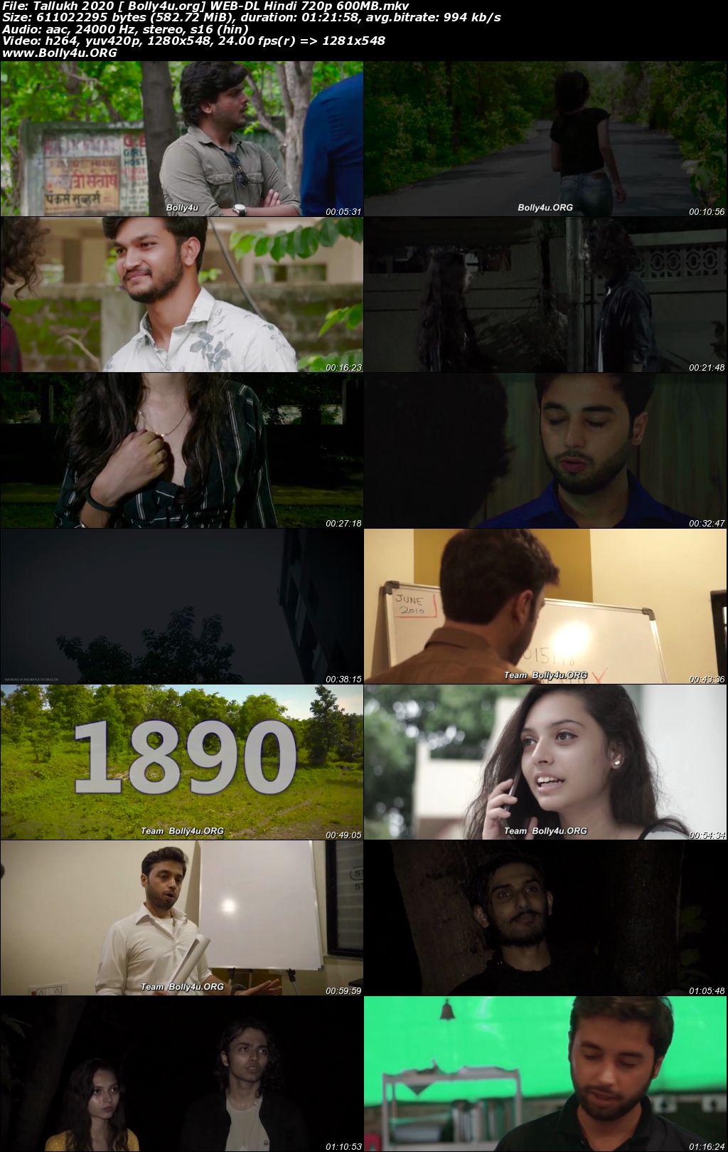 Tallukh 2020 WEB-DL 600Mb Hindi Movie Download 720p Download