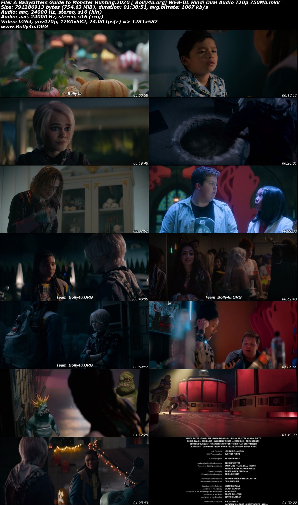 A Babysitters Guide to Monster Hunting 2020 WEB-DL 300Mb Hindi Dual Audio 480p Download