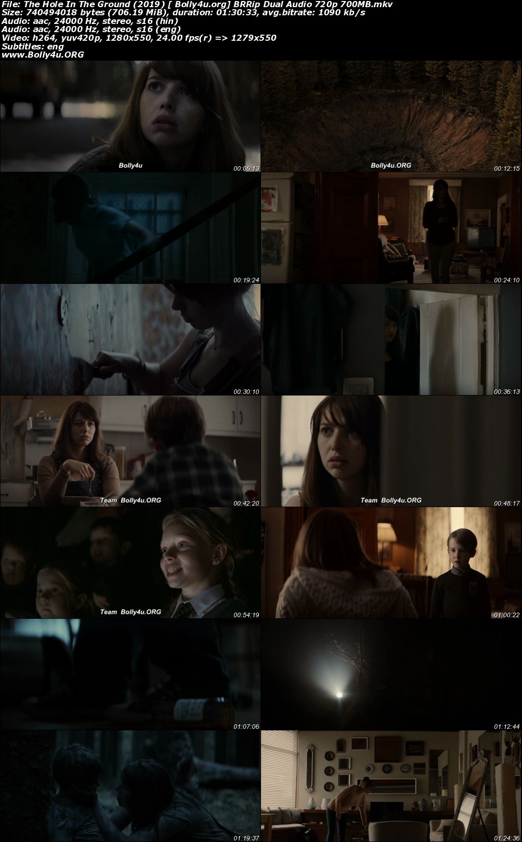 The Hole in the Ground 2019 BRRip 700MB Hindi Dual Audio ORG 720p Download