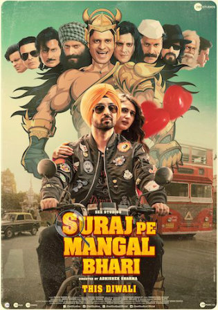 Suraj Pe Mangal Bhari 2020 Pre DVDRip 400MB Hindi Movie 480p Watch Online Free Download bolly4u