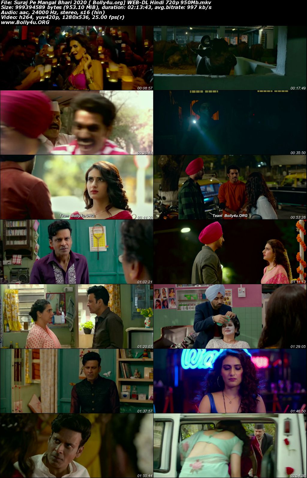 Suraj Pe Mangal Bhari 2020 WEB-DL 950MB Hindi Movie Download 720p