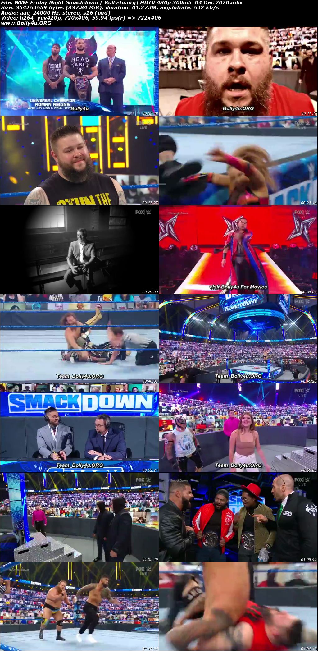 WWE Friday Night Smackdown HDTV 480p 300mb 04 Dec 2020 Download