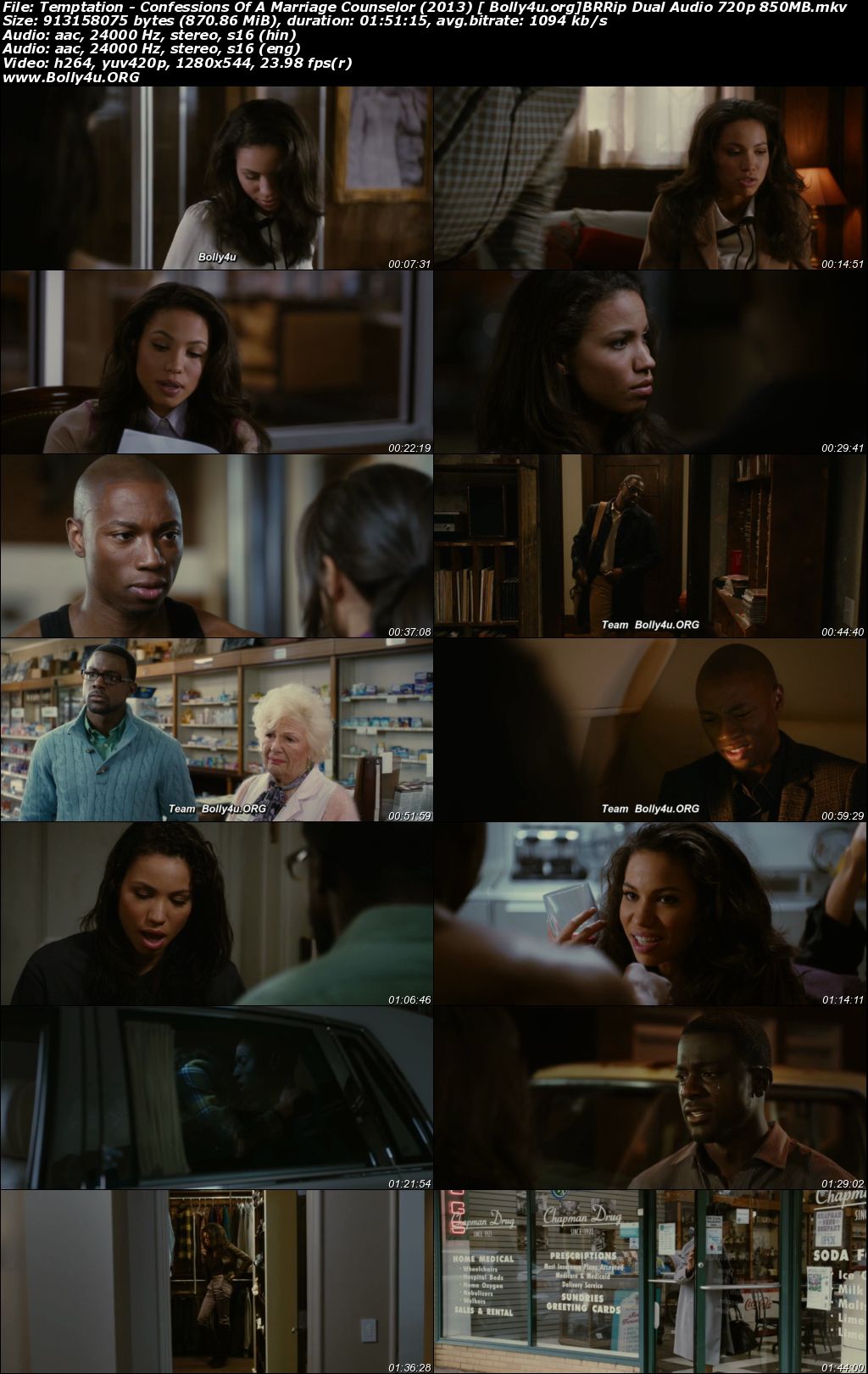 Temptation Confessions Of A Marriage Counselor 2013 BRRip 850Mb Hindi Dual Audio 720p Download