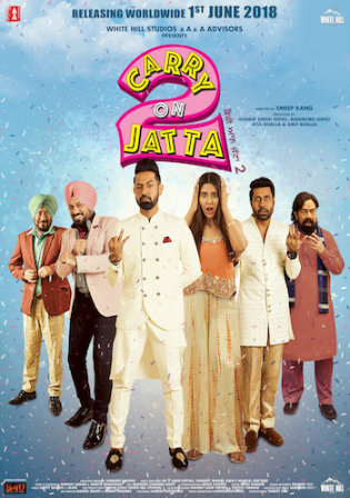 Carry On Jatta 2 2018 HDRip 300MB Hindi Dubbed 480p Watch Online Full Movie Download Bolly4u