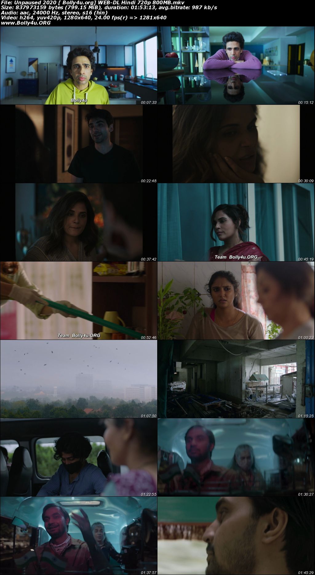 Unpaused 2020 WEB-DL 300MB Hindi Movie Download 480p