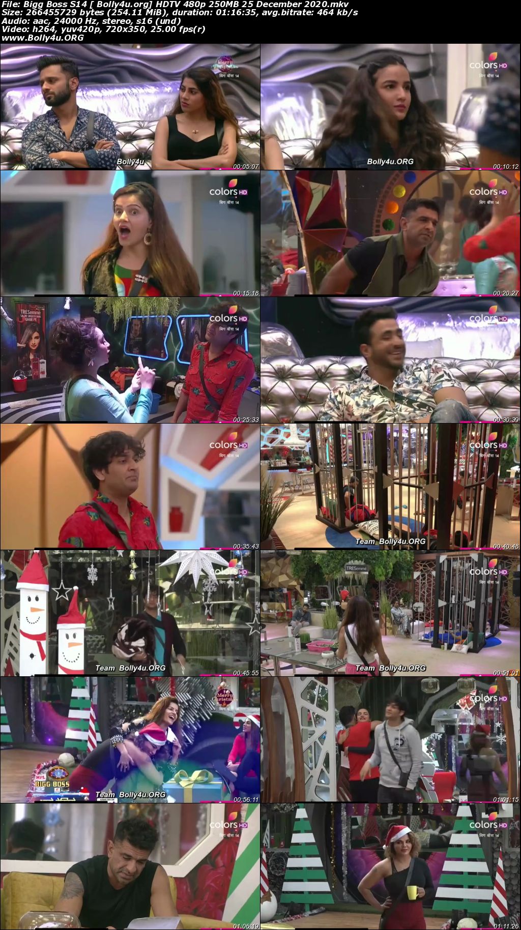 Bigg Boss S14 HDTV 480p 250MB 25 December 2020 Download