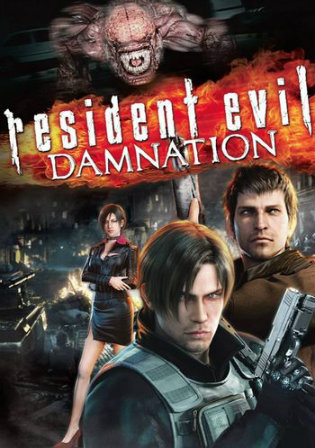 Resident Evil Damnation 2012 BluRay 300Mb Hindi Dual Audio 480p