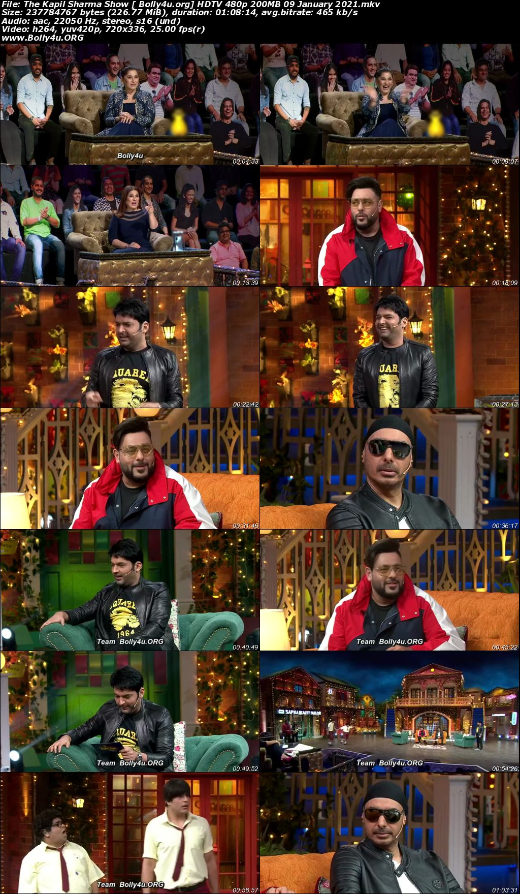 The Kapil Sharma Show HDTV 480p 200MB 09 January 2021 Download