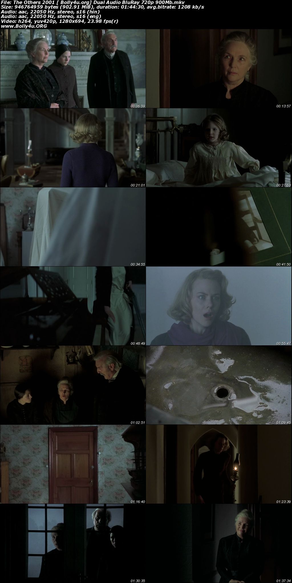 The Others 2001 BluRay 350MB Hindi Dual Audio 480p Download