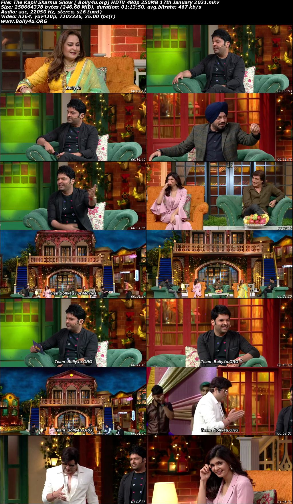 The Kapil Sharma Show HDTV 480p 250MB 17 January 2021 Download