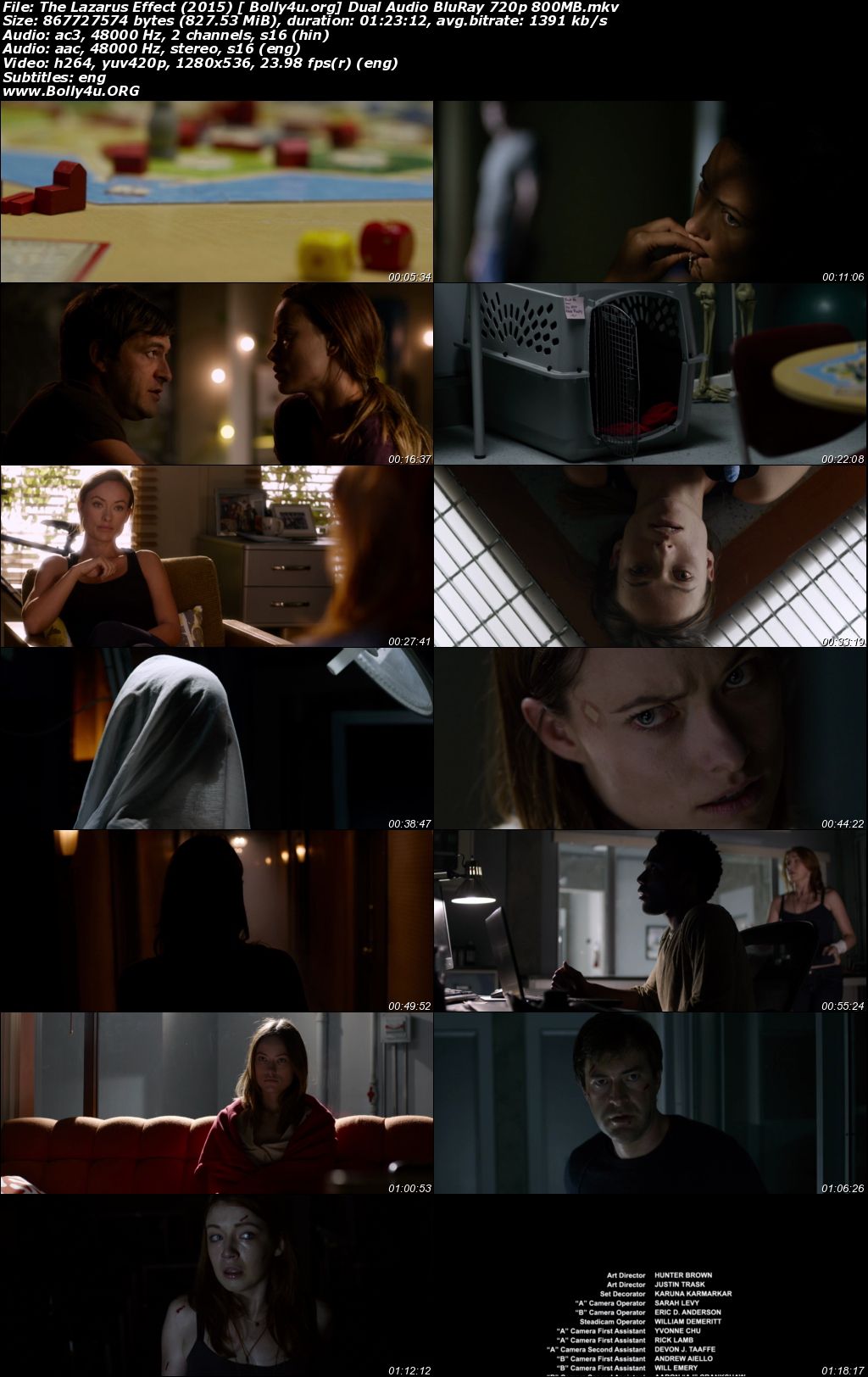 The Lazarus Effect 2015 BluRay 800Mb Hindi Dual Audio 720p Download