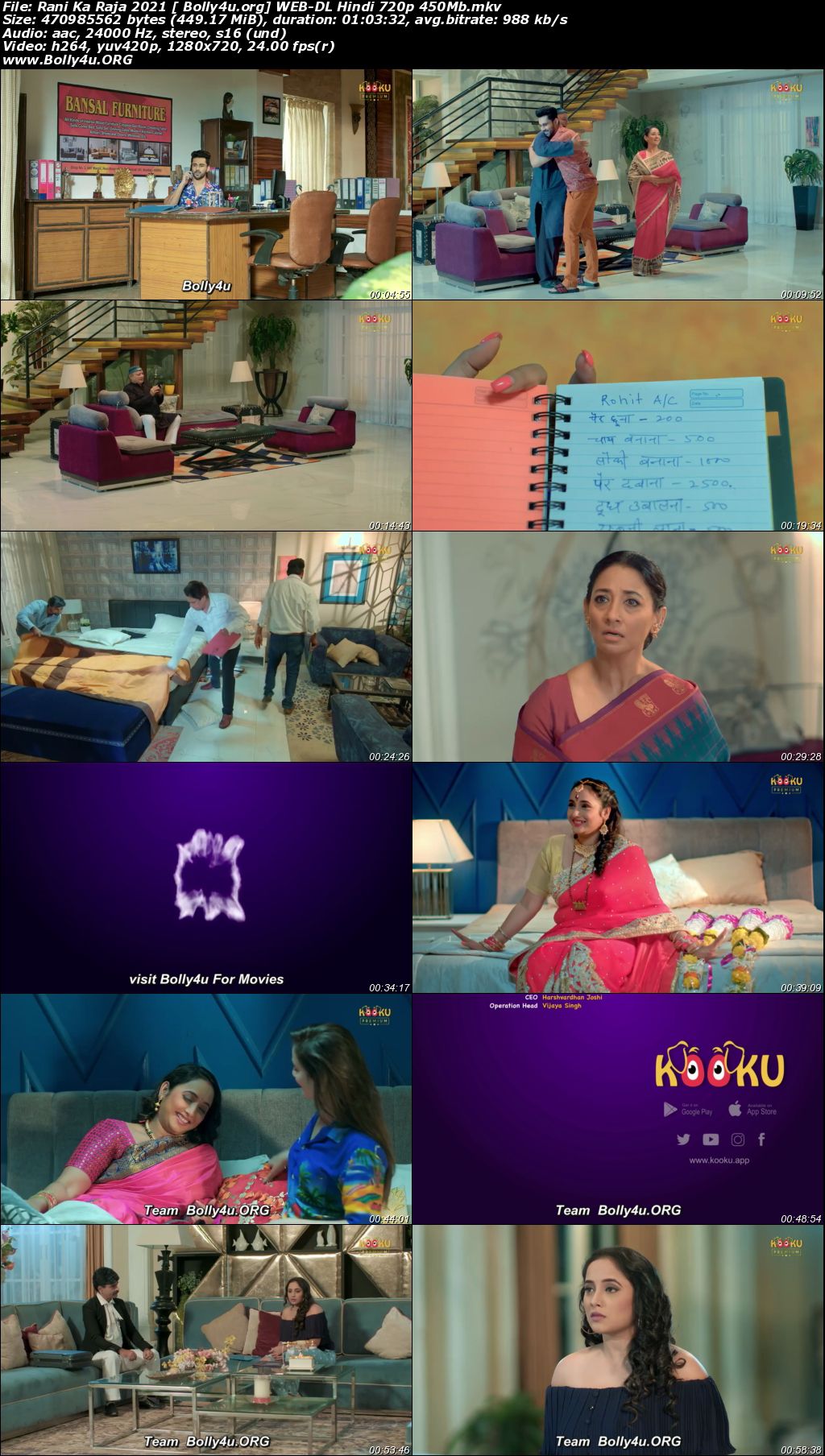 Rani Ka Raja 2021 WEB-DL 450Mb Hindi S01 KooKu 720p Download