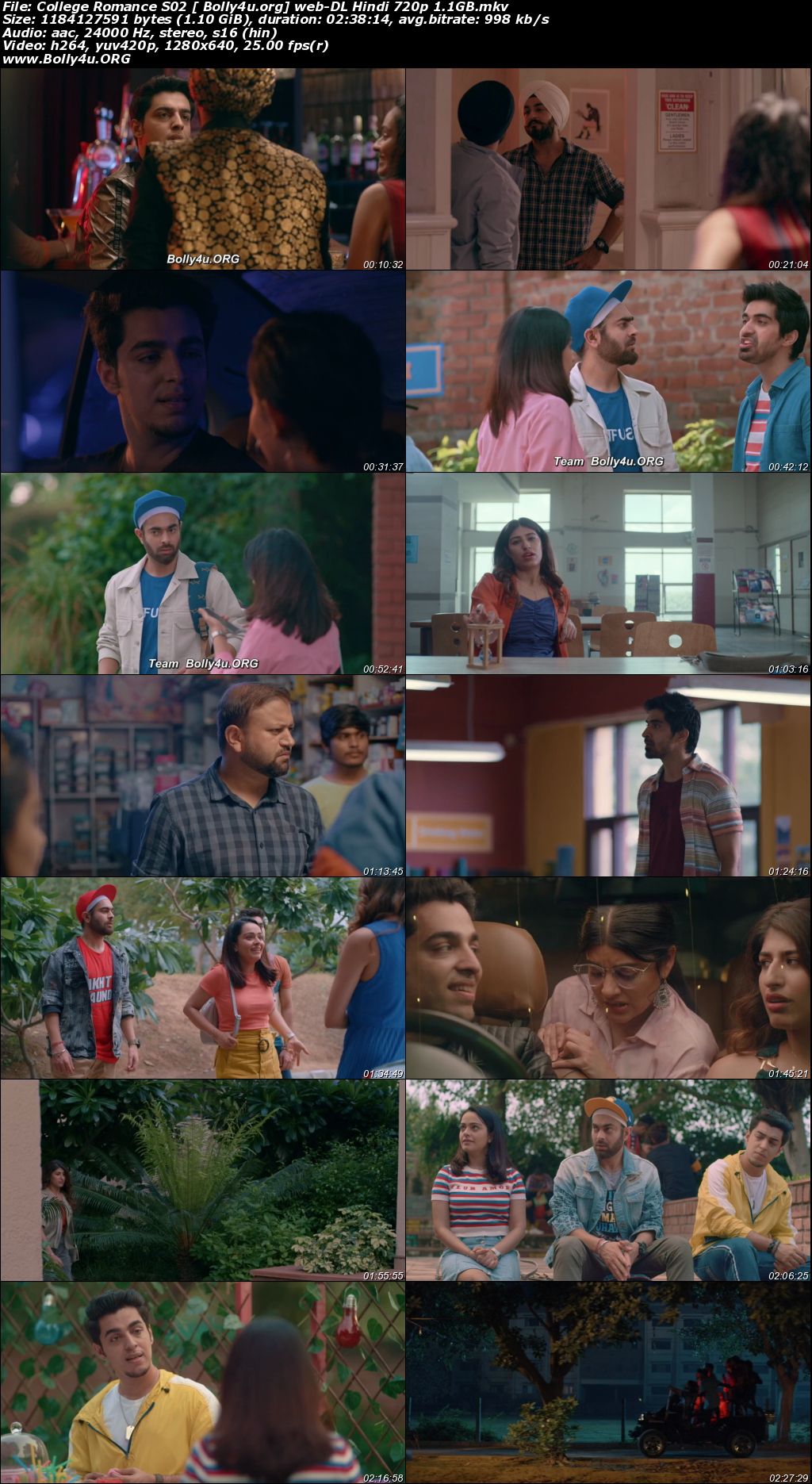 College Romance 2021 WEB-DL 1.1GB Hindi S02 Complete Download 720p