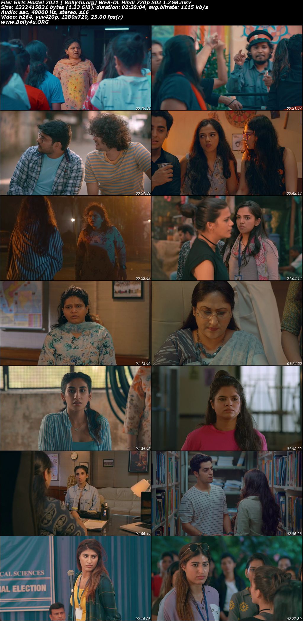Girls Hostel 2021 WEB-DL 1.2GB Hindi Complete S02 Download 720p