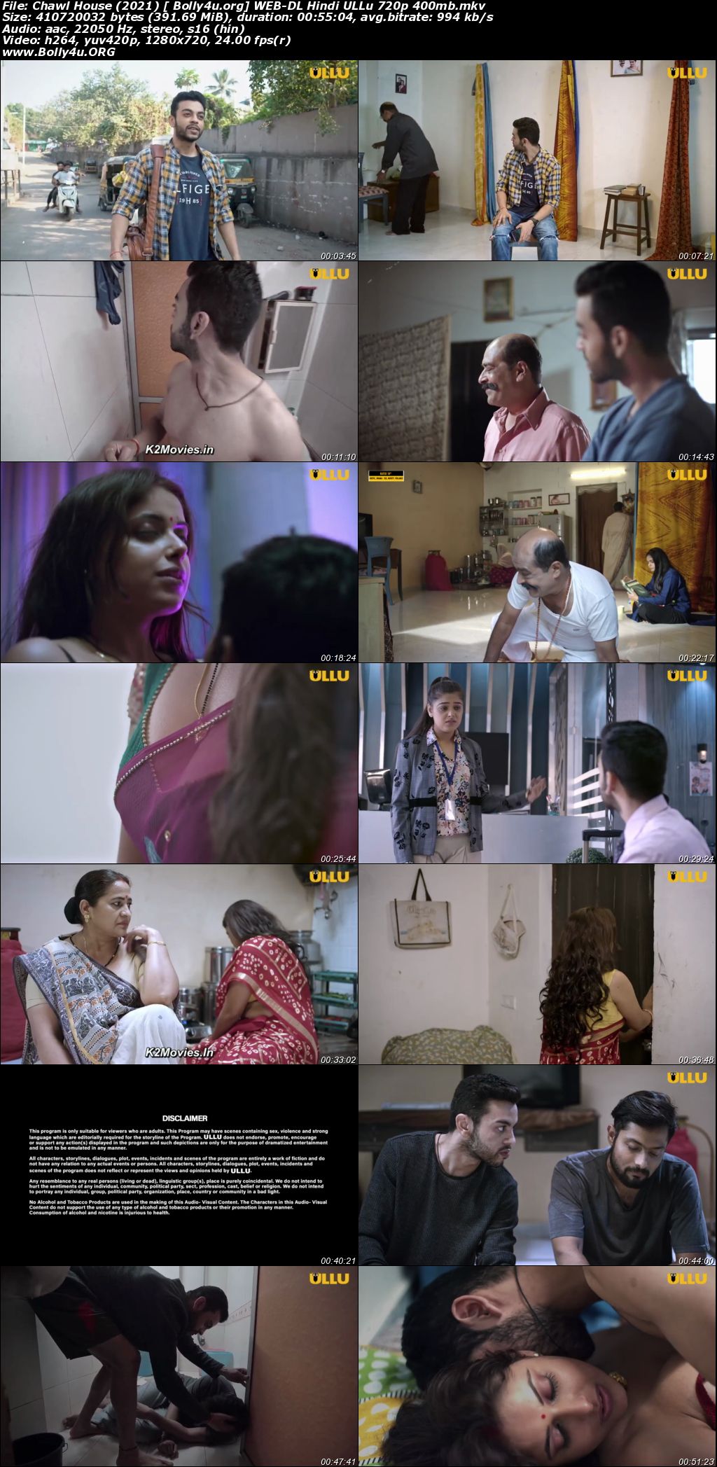 Chawl House 2021 WEB-DL 400Mb Hindi ULLU 720p Download