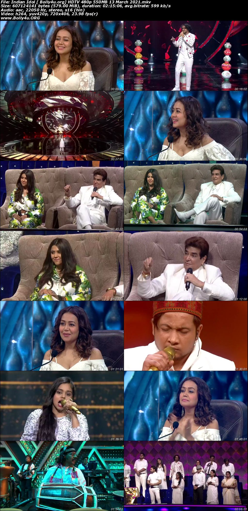 Indian Idol HDTV 480p 550MB 13 March 2021 Download