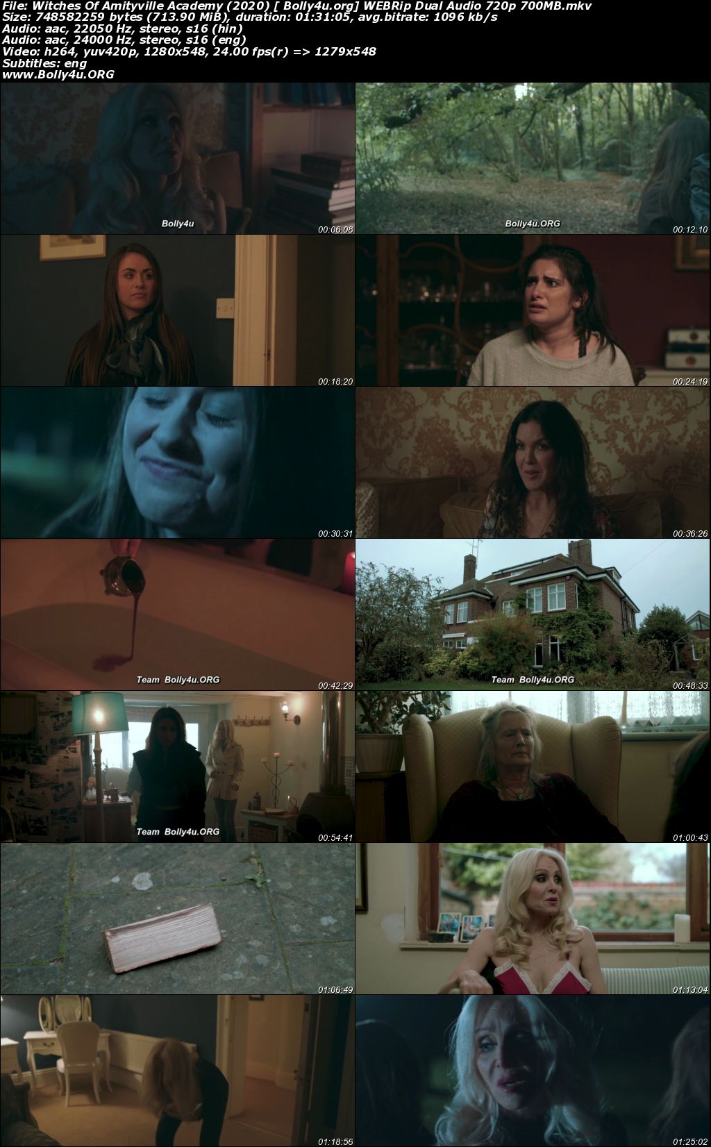 Witches Of Amityville Academy 2020 WEBRip 700Mb Hindi Dual Audio 720p Download