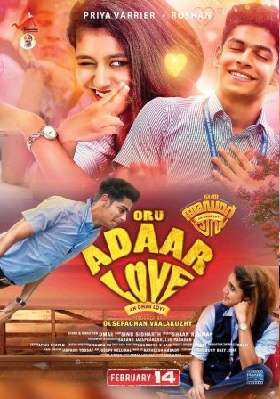 Oru Adaar Love 2019 WEB-DL 450MB UNCUT Hindi Dual Audio 480p Watch online Full Movie Download bolly4u