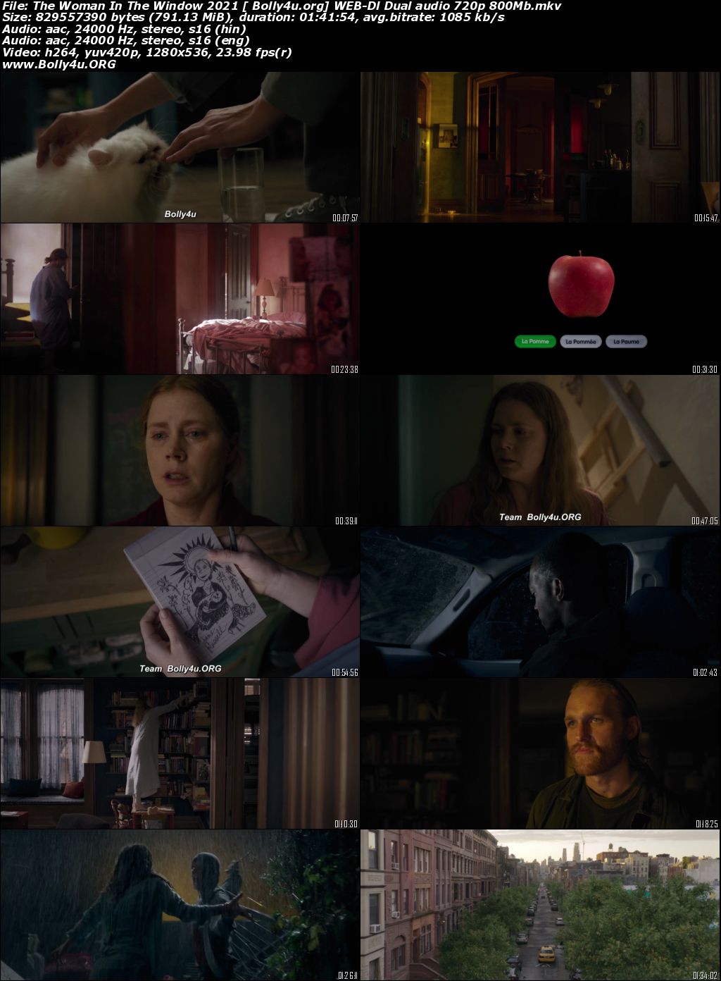 The Woman In The Window 2021 WEB-DL 800Mb Hindi Dual Audio 720p Download