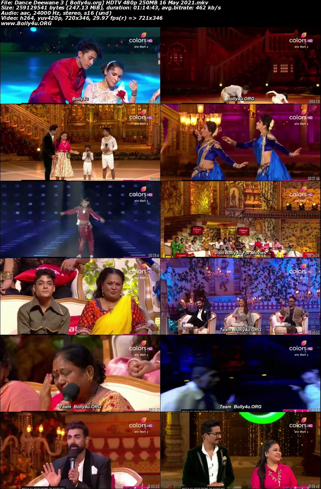 Dance Deewane 3 HDTV 480p 250MB 16 May 2021 Download