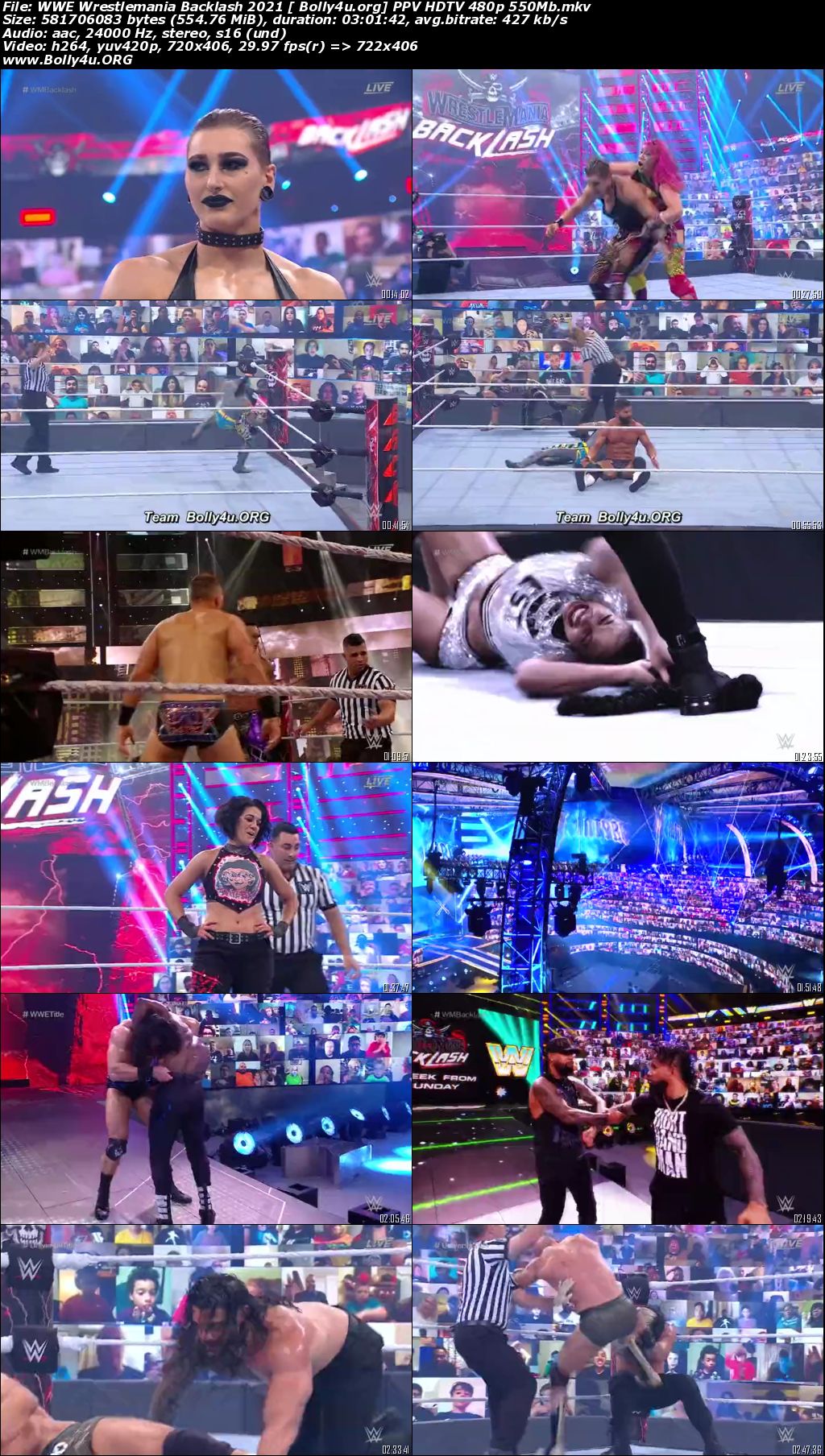 WWE Wrestlemania Backlash 2021 HDTV 550MB PPV 480p Download