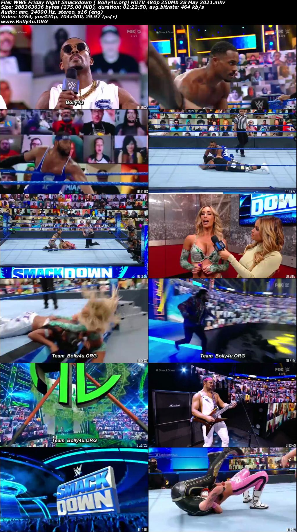 WWE Friday Night Smackdown HDTV 480p 250Mb 28 May 2021 Download