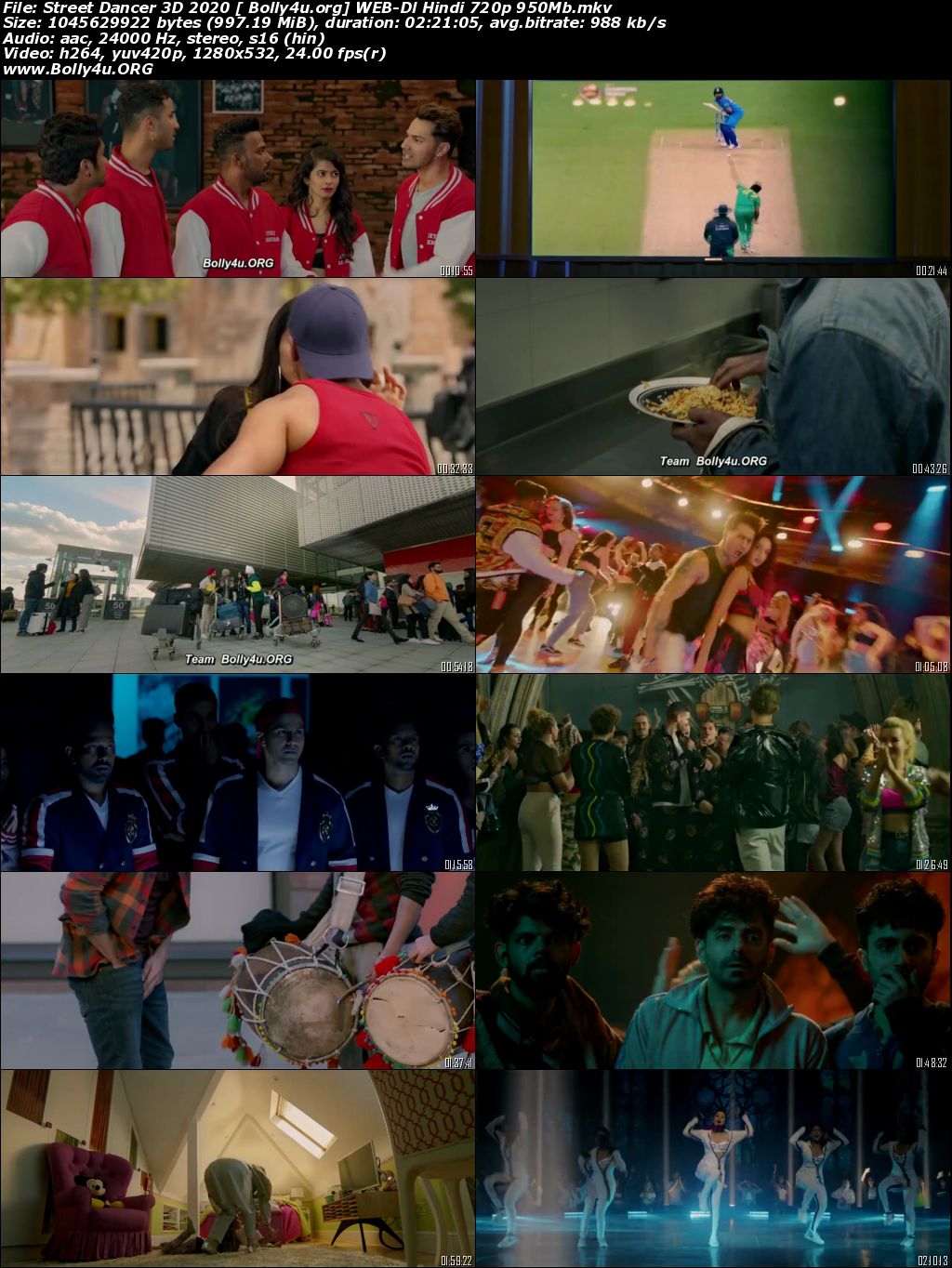 Street Dancer 3D 2020 WEB-DL 1Gb Full Hindi Movie Download 720p