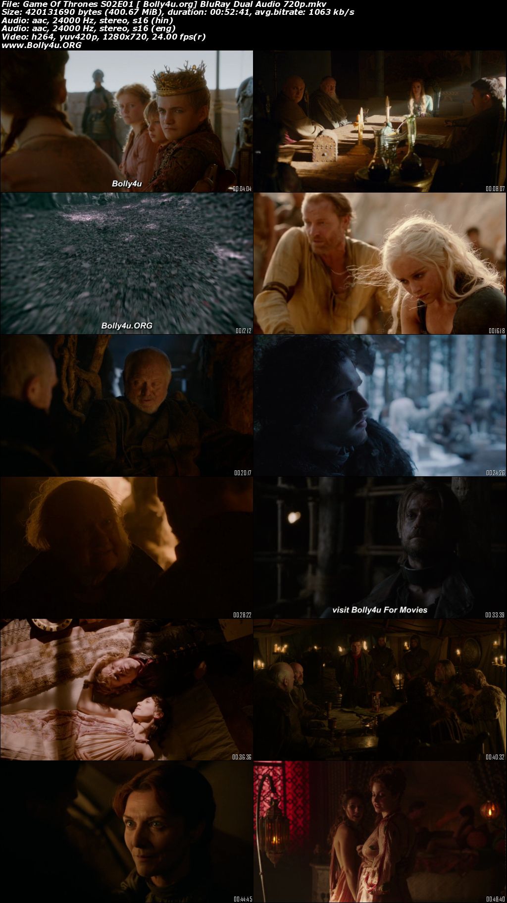Game Of Thrones 2012 WEB-DL 3.9GB Hindi Dual Audio 720p Download
