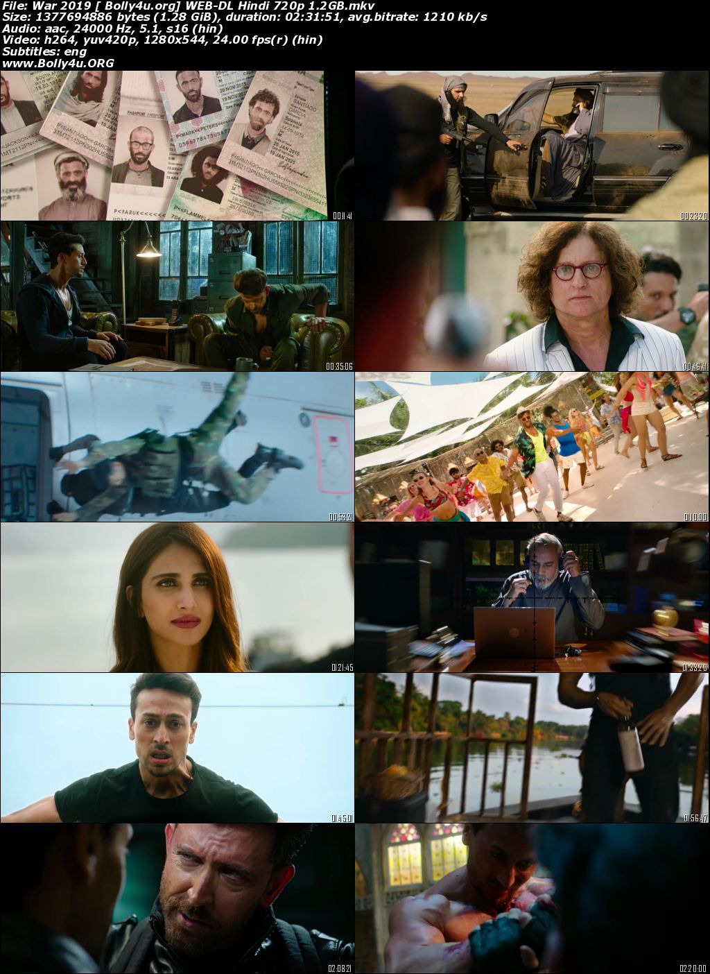 War 2019 BluRay 400MB Full Hindi Movie Download 480p