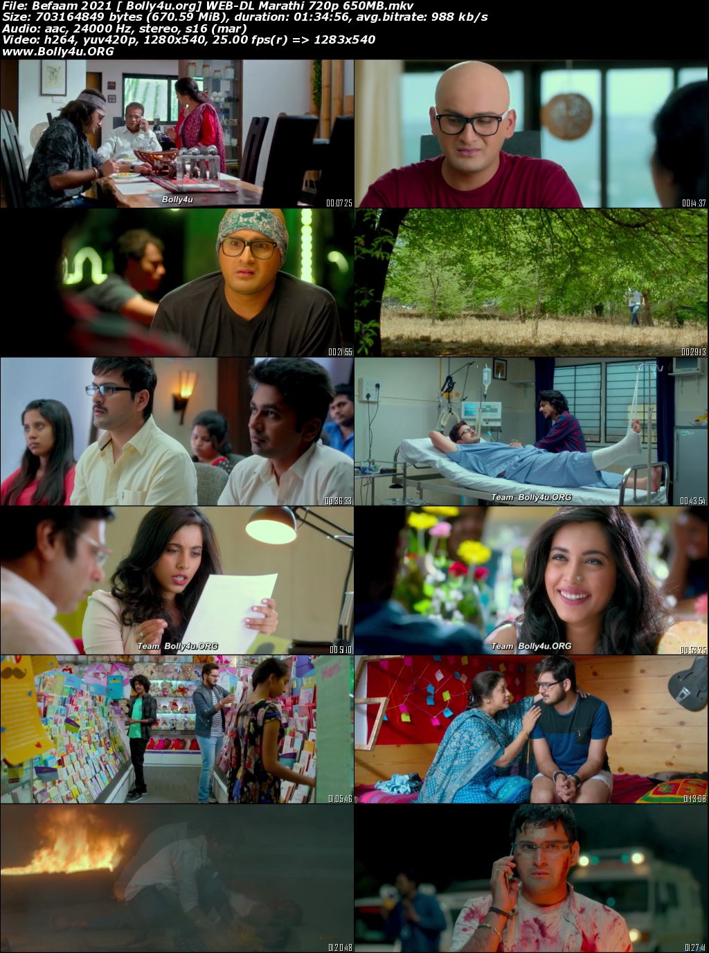 Befaam 2021 WEB-DL 650Mb Marathi 720p Download