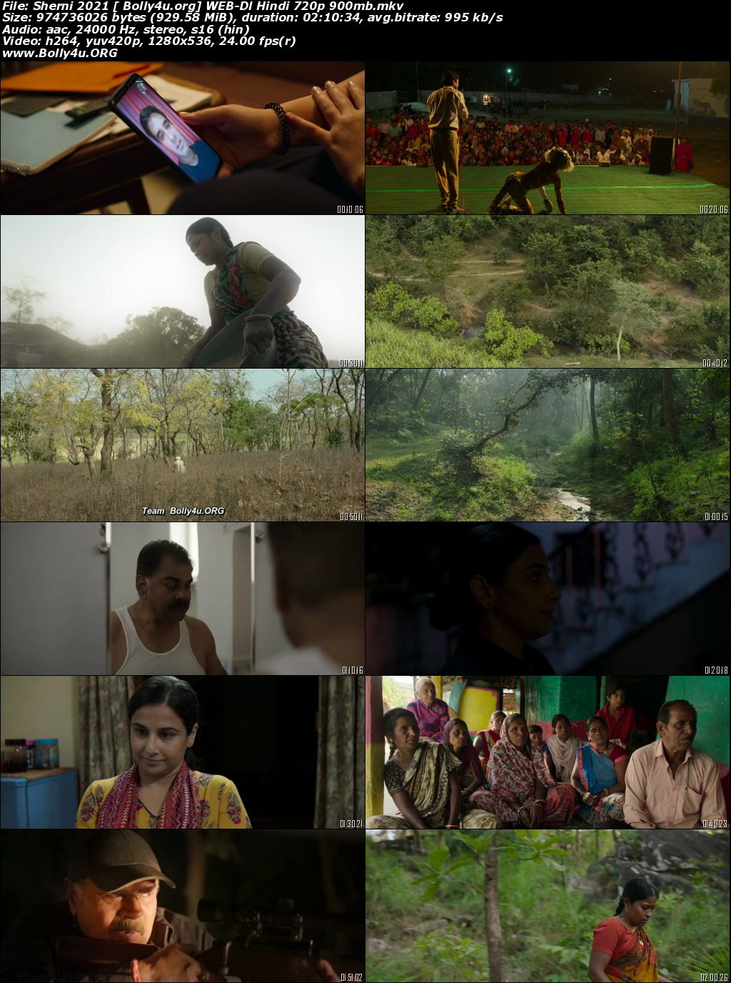 Sherni 2021 WEB-DL 900Mb Hindi Movie Download 720p