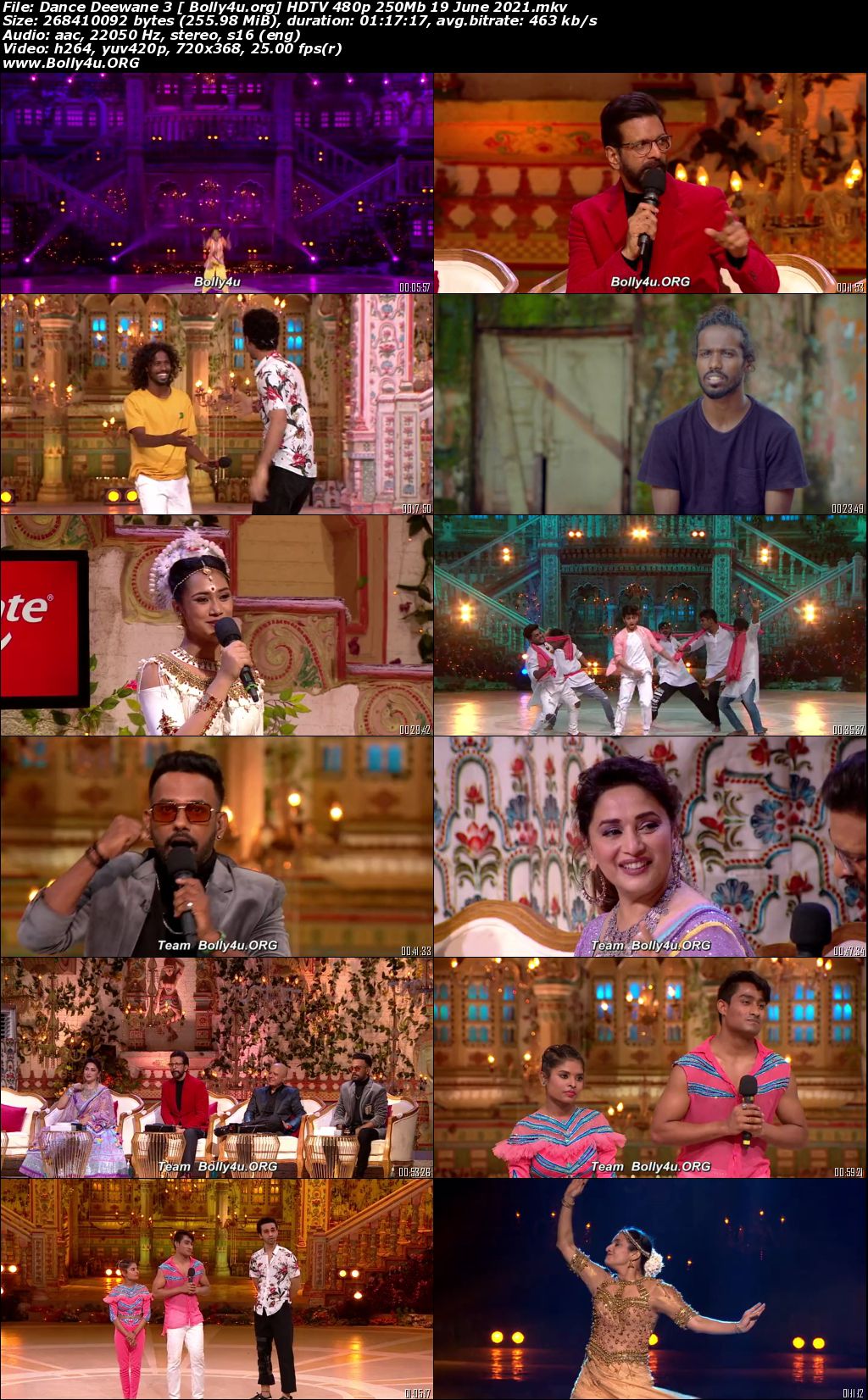 Dance Deewane 3 HDTV 480p 250Mb 19 June 2021 Download