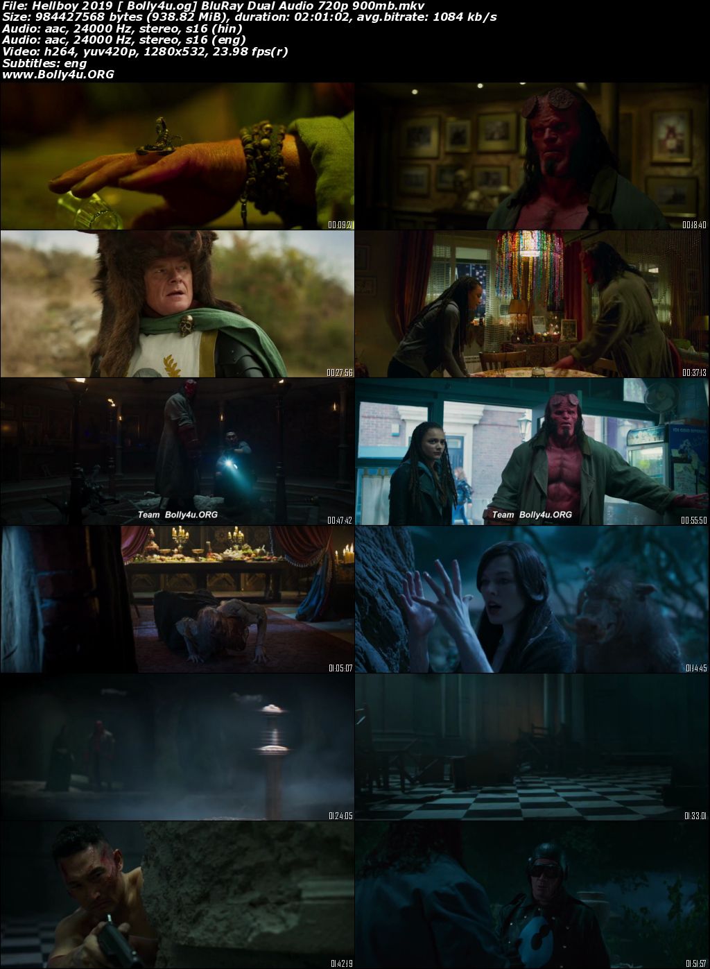 Hellboy 2019 BluRay 300MB Hindi Dual Audio ORG 480p ESub Download