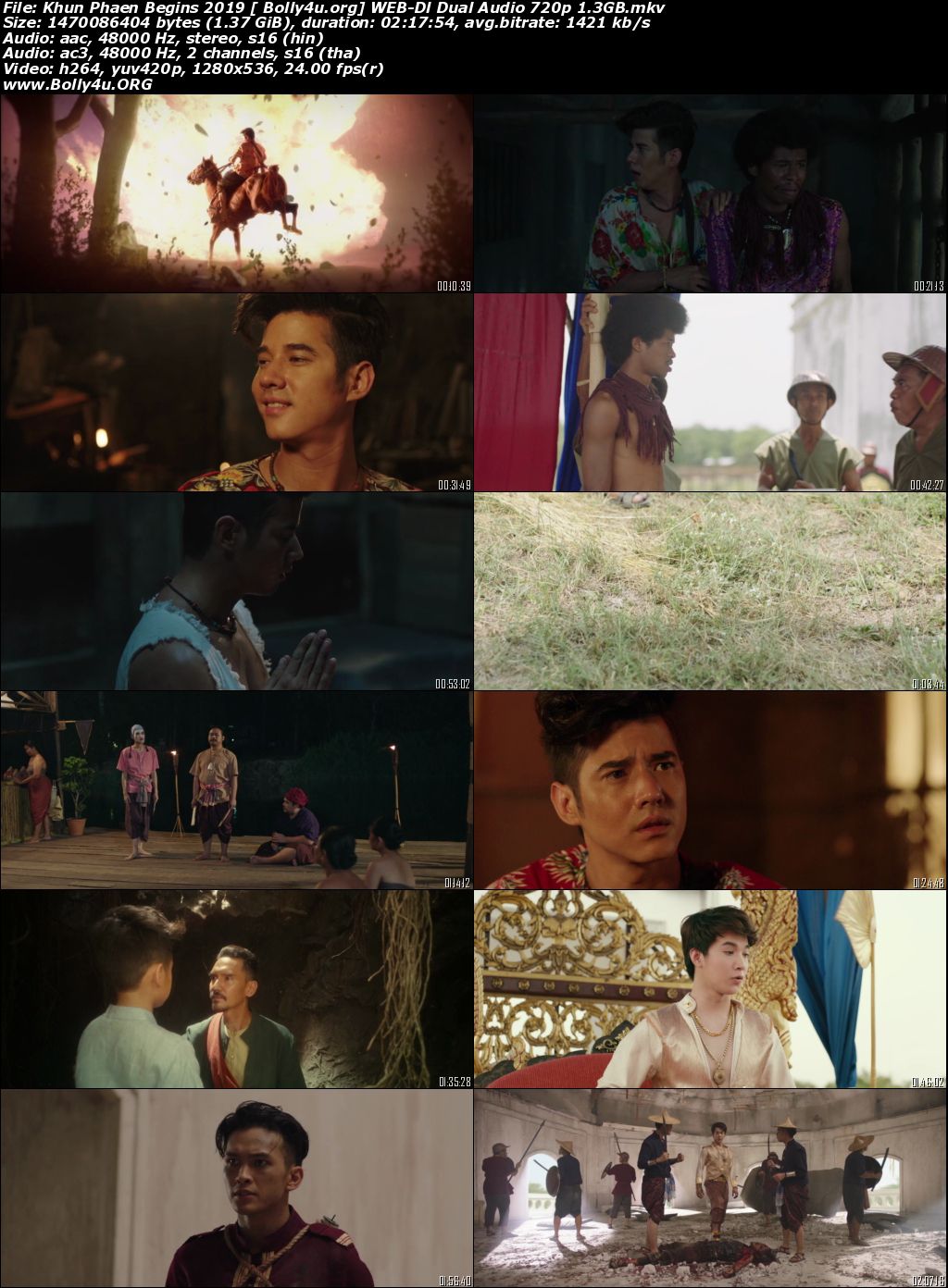 Khun Phaen Begins 2019 WEB-DL 400Mb Hindi Dual Audio ORG 480p Download