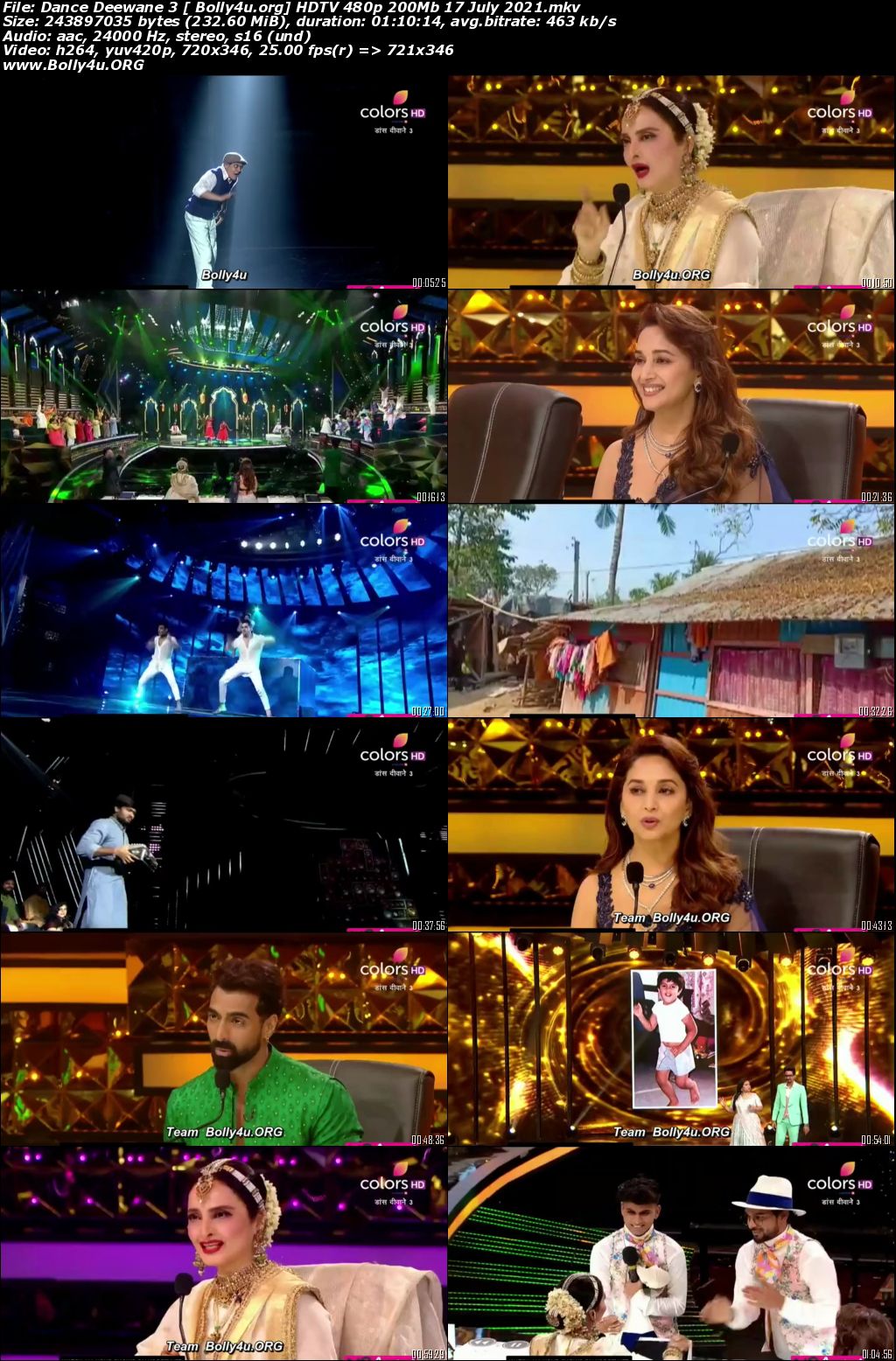 Dance Deewane 3 HDTV 480p 200Mb 17 July 2021 Download