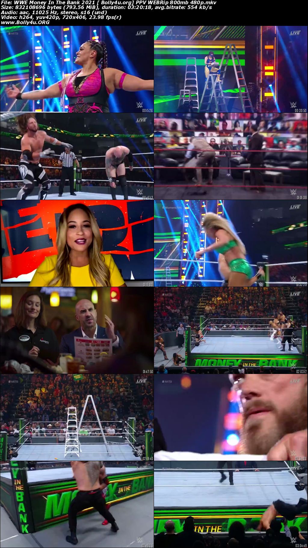 WWE Money In The Bank 2021 PPV WEBRip 800mb 480p Download