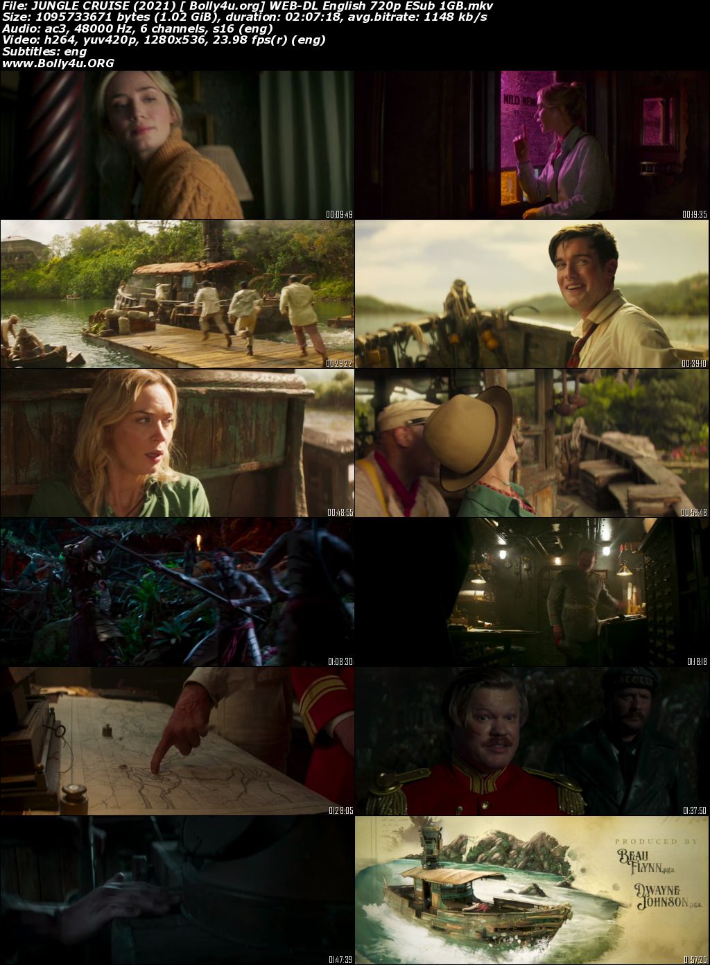 Jungle Cruise 2021 WEB-DL 350MB English 480p ESubs Download