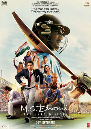 M S Dhoni The Untold Story 2016 BluRay 500MB Hindi Movie Download 480p