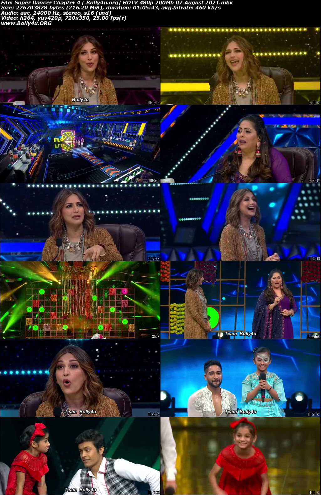 Super Dancer Chapter 4 HDTV 480p 200Mb 07 August 2021 Download