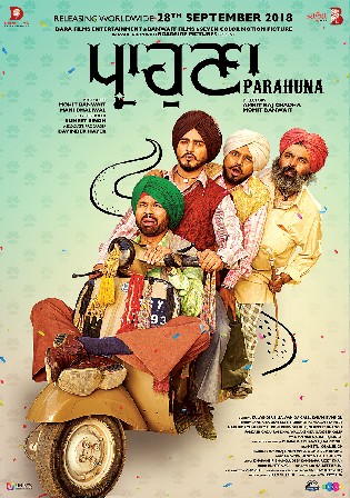 Parahuna 2018 WEB-DL 850Mb Punjabi Movie Download 720p Watch Online Free bolly4u