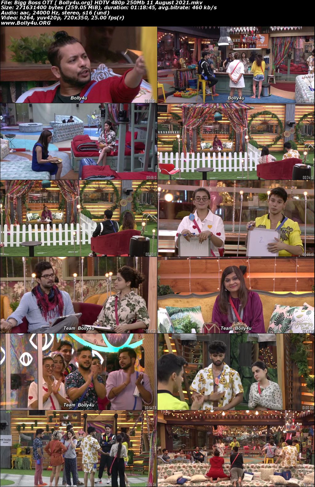 Bigg Boss OTT HDTV 480p 250Mb 11 August 2021 Download