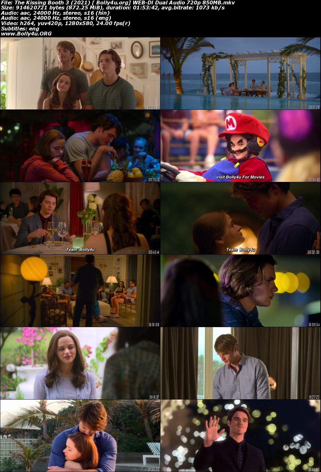 The Kissing Booth 3 2021 WEB-DL 300Mb Hindi Dual Audio 480p Download