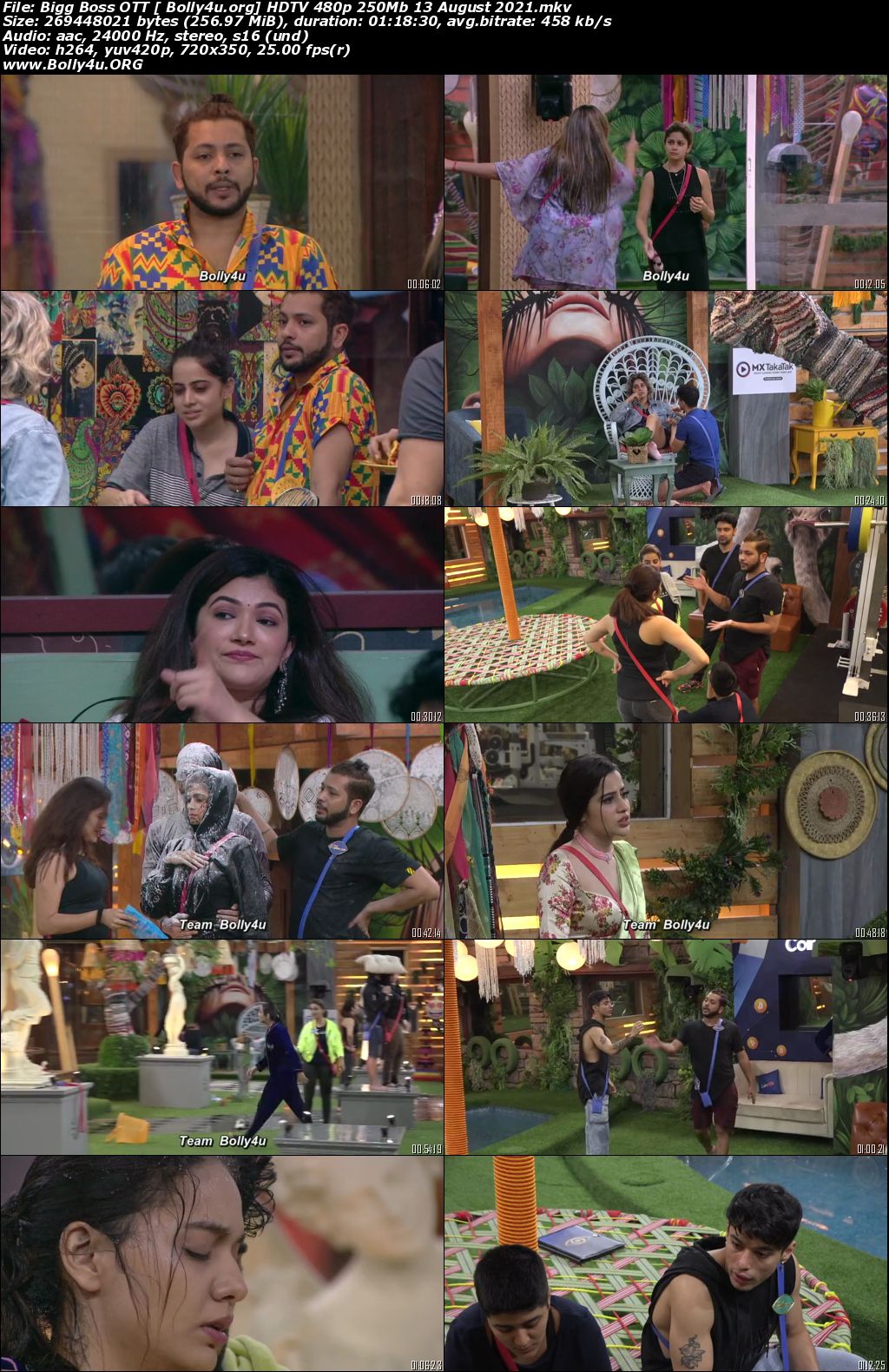 Bigg Boss OTT HDTV 480p 250Mb 13 August 2021 Download