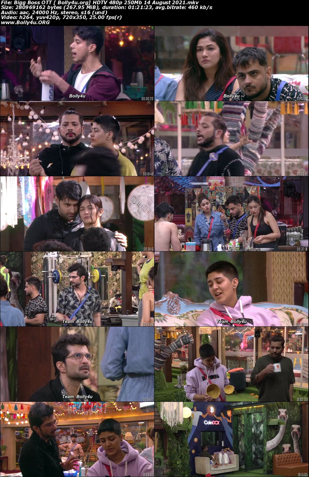 Bigg Boss OTT HDTV 480p 250Mb 14 August 2021 Download