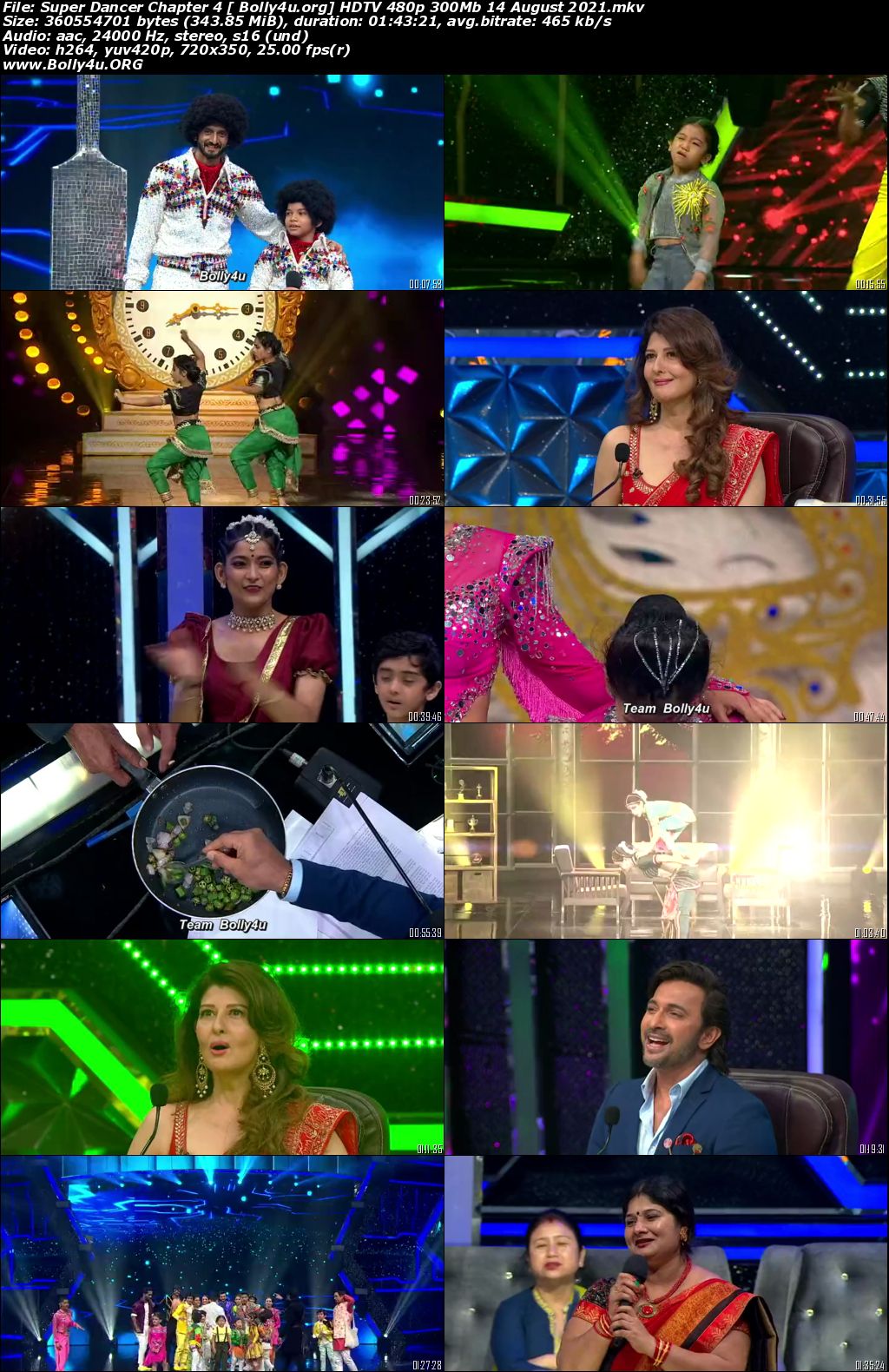 Super Dancer Chapter 4 HDTV 480p 300Mb 14 August 2021 Download