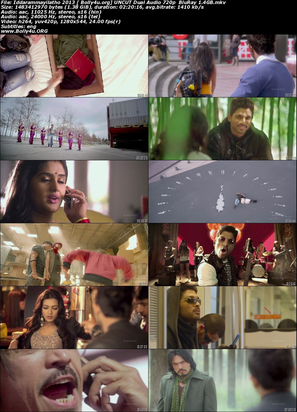 Iddarammayilatho 2013 BluRay 450Mb UNCUT Hindi Dual Audio 480p Download