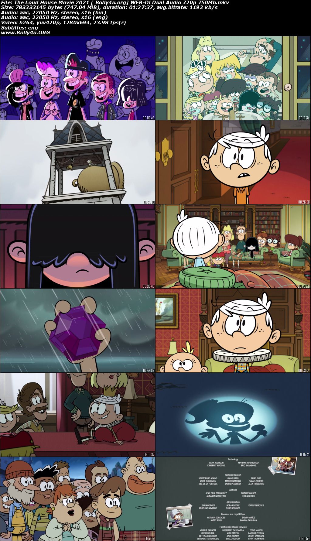 The Loud House Movie 2021 WEB-DL 300MB Hindi Dual Audio 480p Download